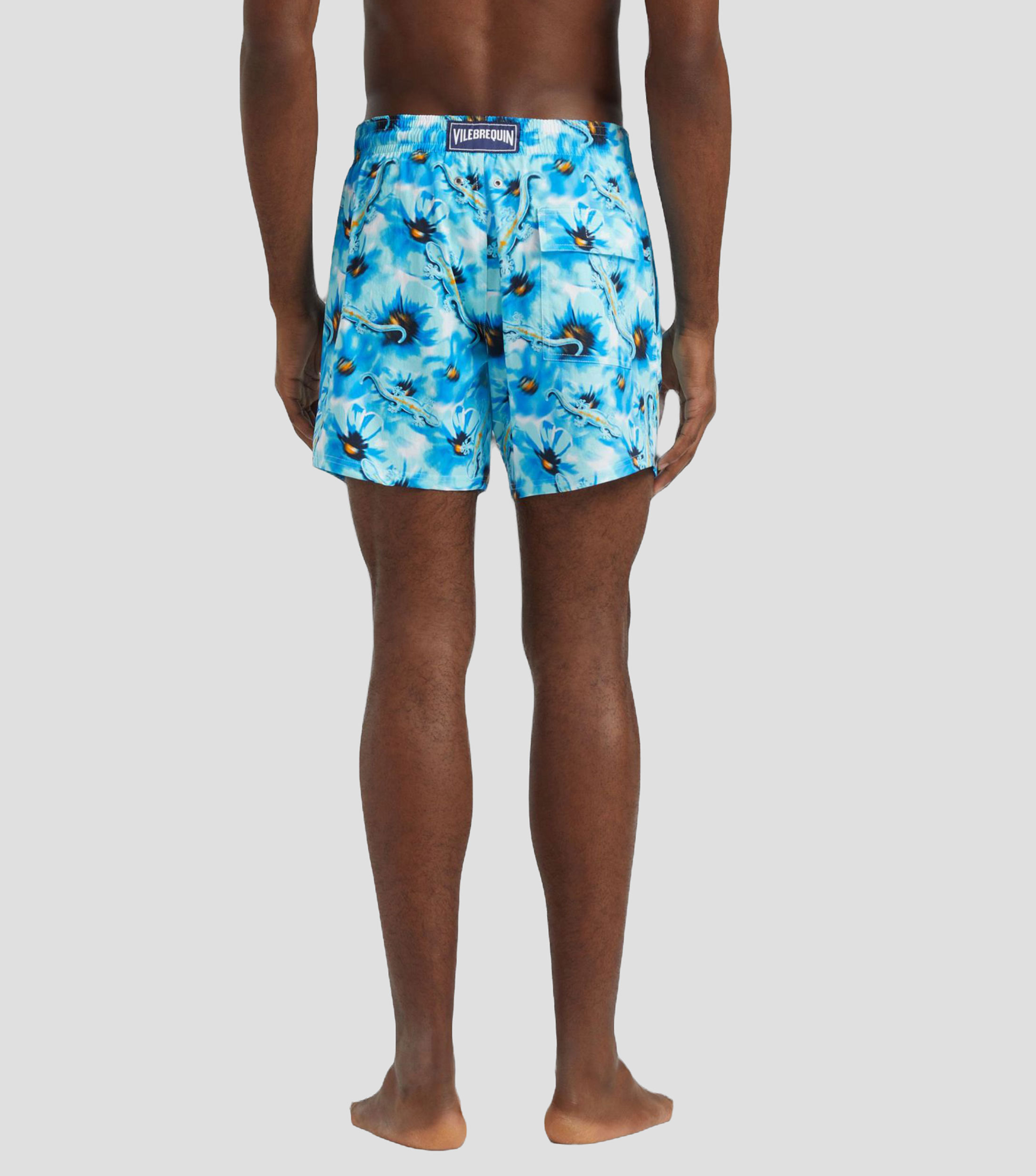 Traje de baño corto Amapolas y Geckos estampado Hombre